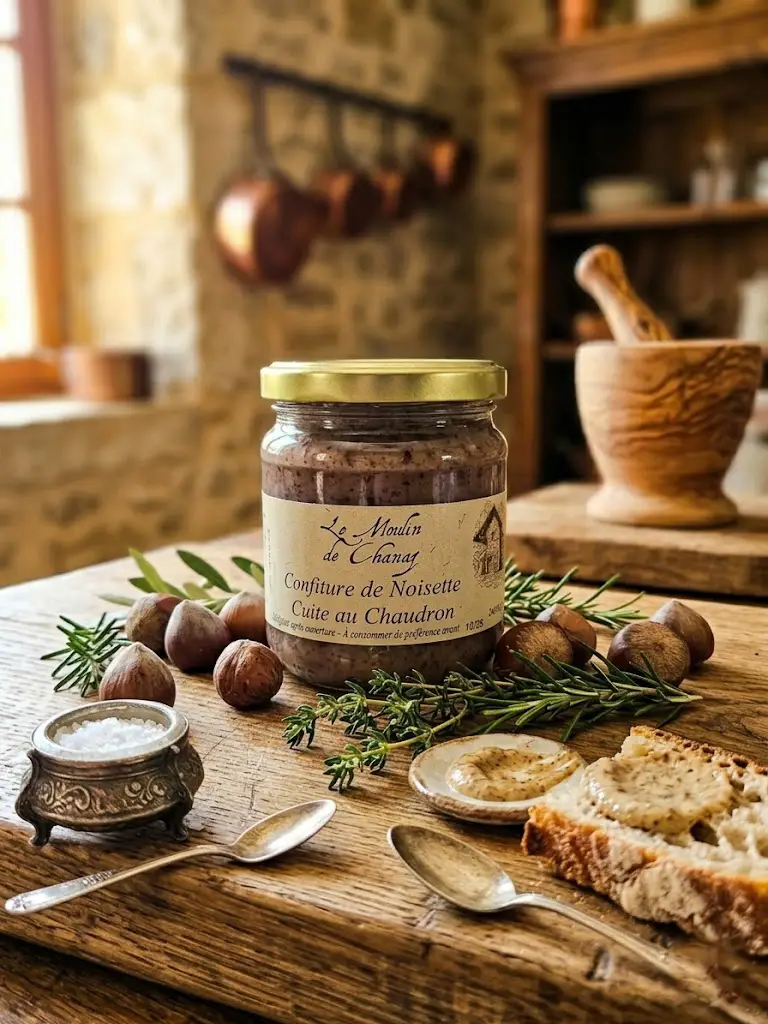 NOISETTE CUITE CHARBON CONFITURE